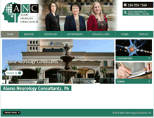 Tablet Screenshot of alamoneurology.com